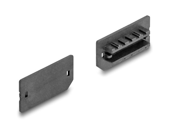 Delock 64286 Cubierta Antipolvo Para Usb Tipo-E Llave A O Llave B Hembra 10 Piezas Negro