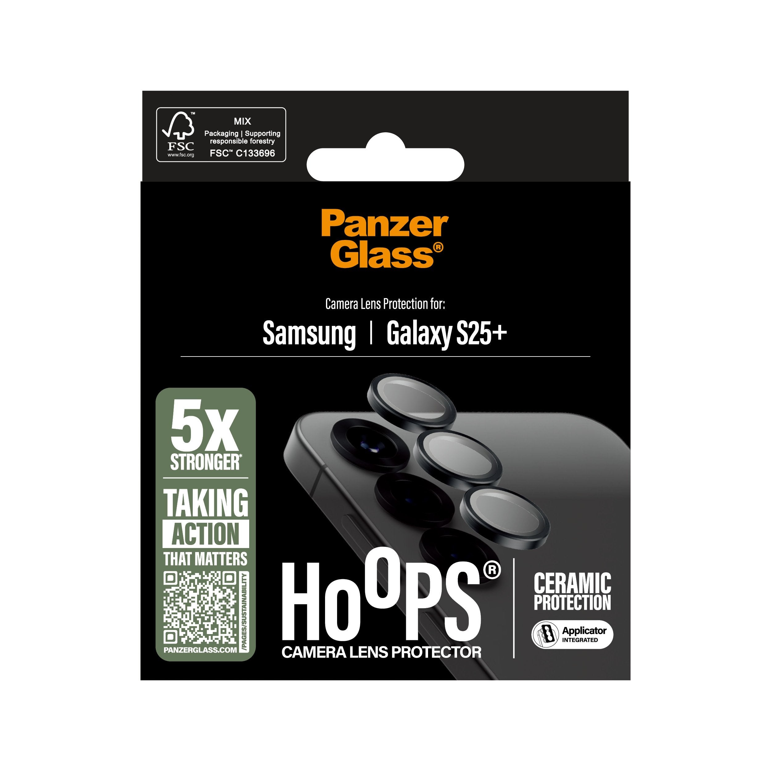 EAN 5715685017094 - PanzerGlass ® Hoops® Ceramic Camera Lens Protector Samsung Galaxy S25+ Protector de pantalla 1 pieza(s) imagen 3