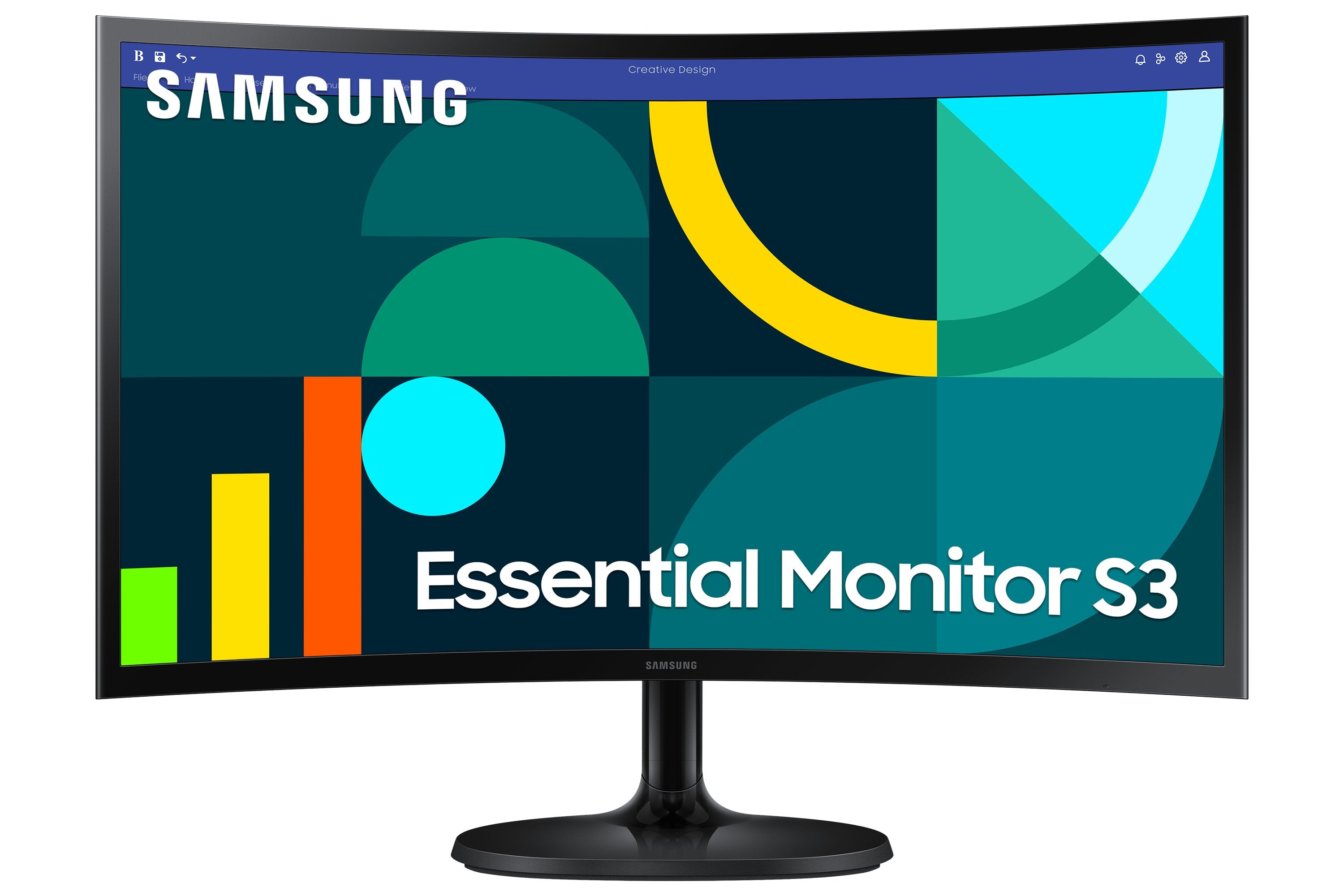 Monitor Profesional Samsung 24' Essential S3 S36gd S24d362gau Full Hd Negro