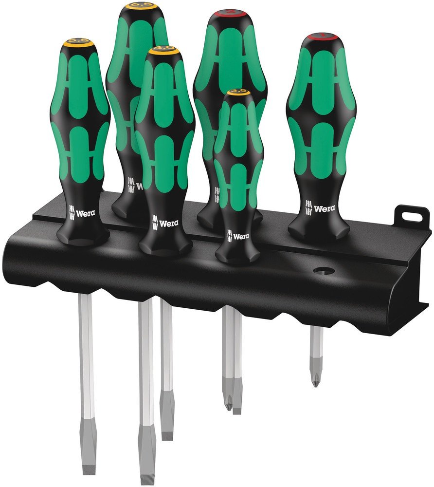 Wera 334 Sk/6 Juego De Destornilladores De Rack Power Shape Plus Punta Láser