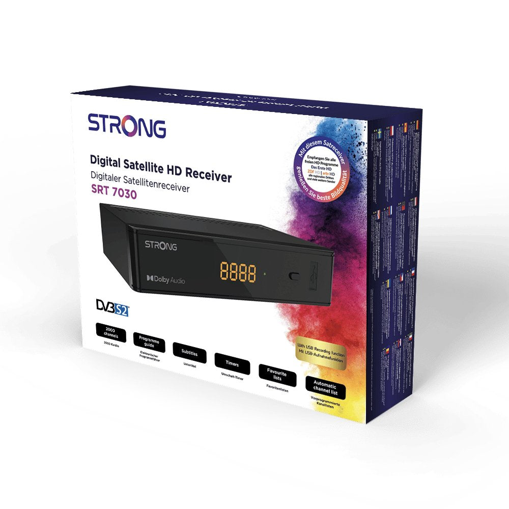 Strong Srt 7030 Decodificador 1 Sintonizador(Es) Alámbrico Negro