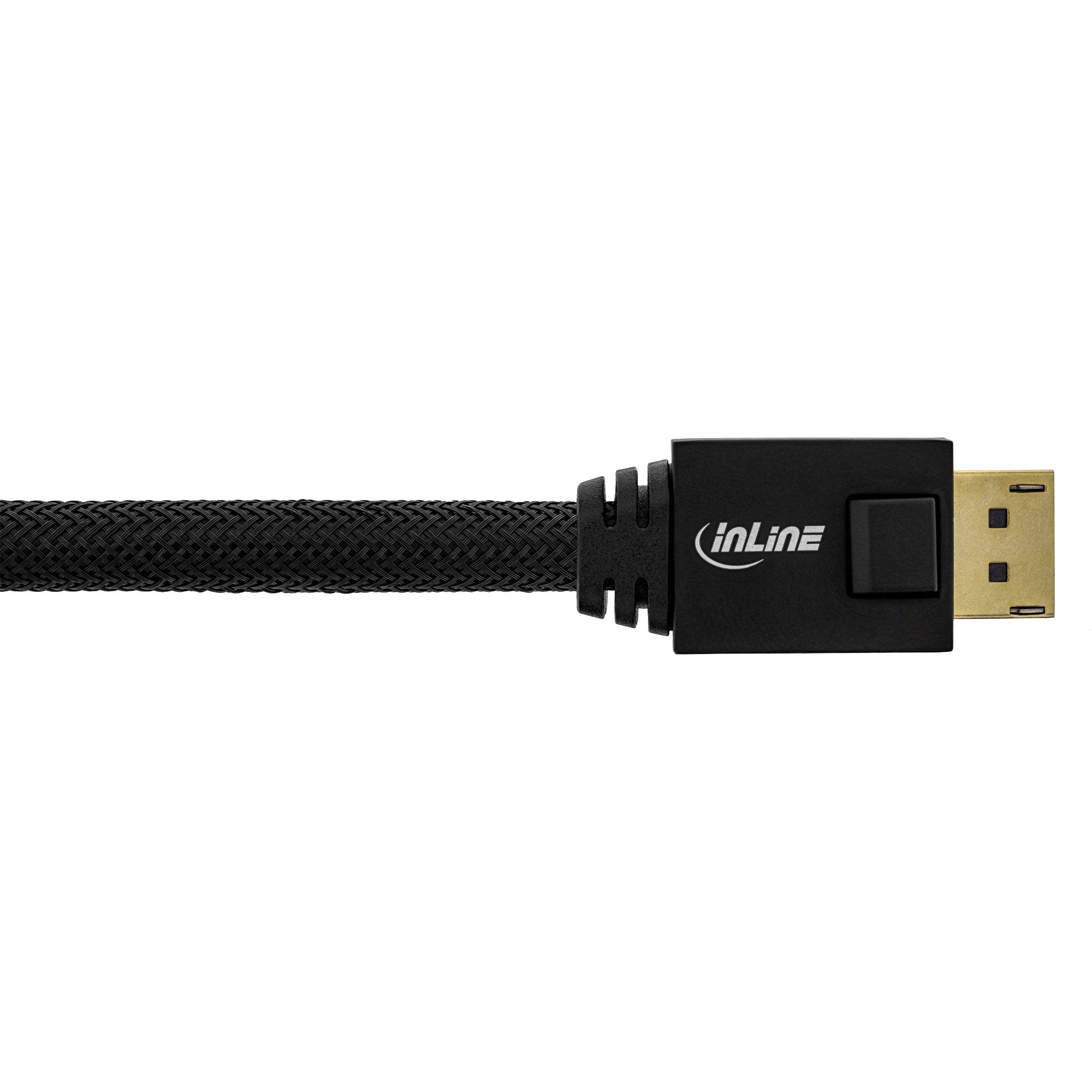 Cable Activo Inline Displayport, Negro, Contactos Dorados, 15 M