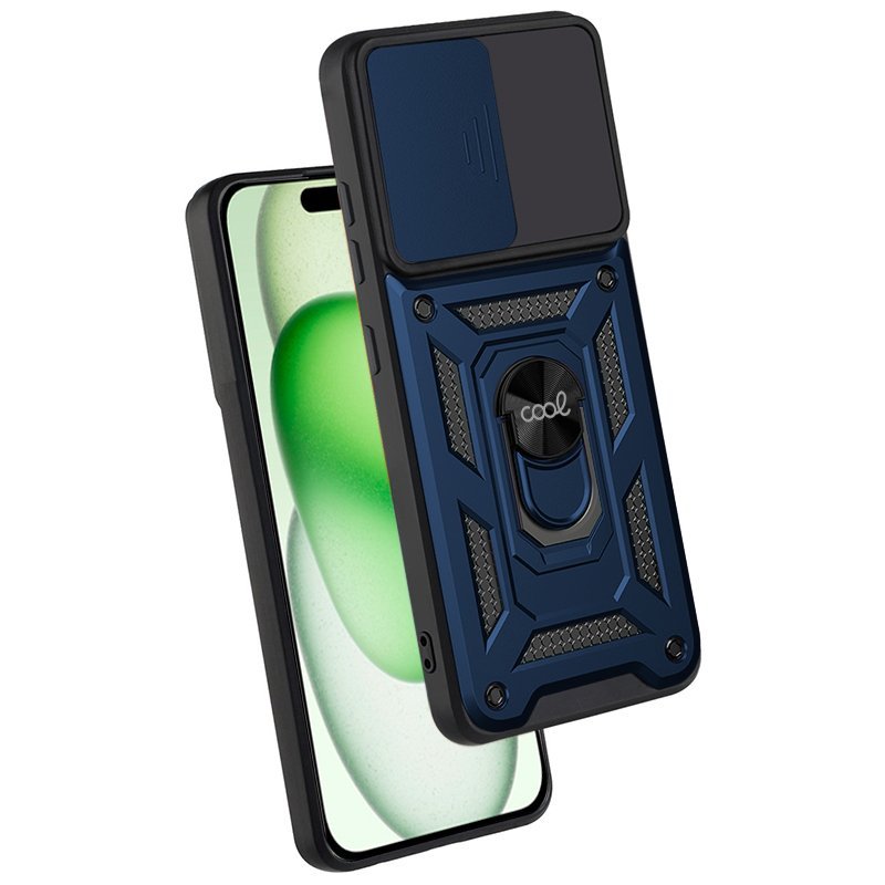 Funda Cool Iphone 15 Plus Hard Ring Azul
