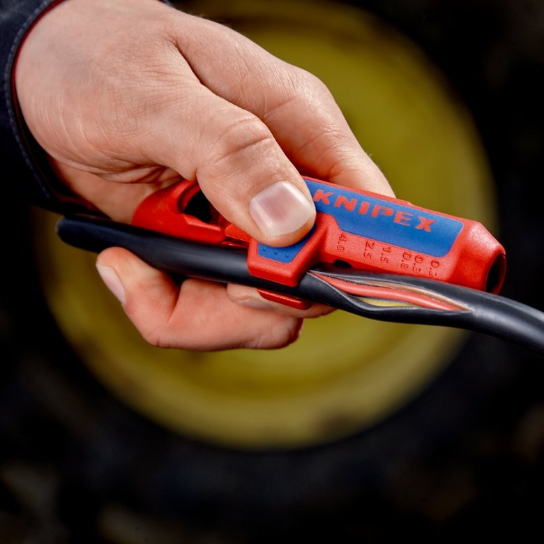 EAN 4003773082910 - Knipex ErgoStrip pelacable Azul, Rojo imagen 21