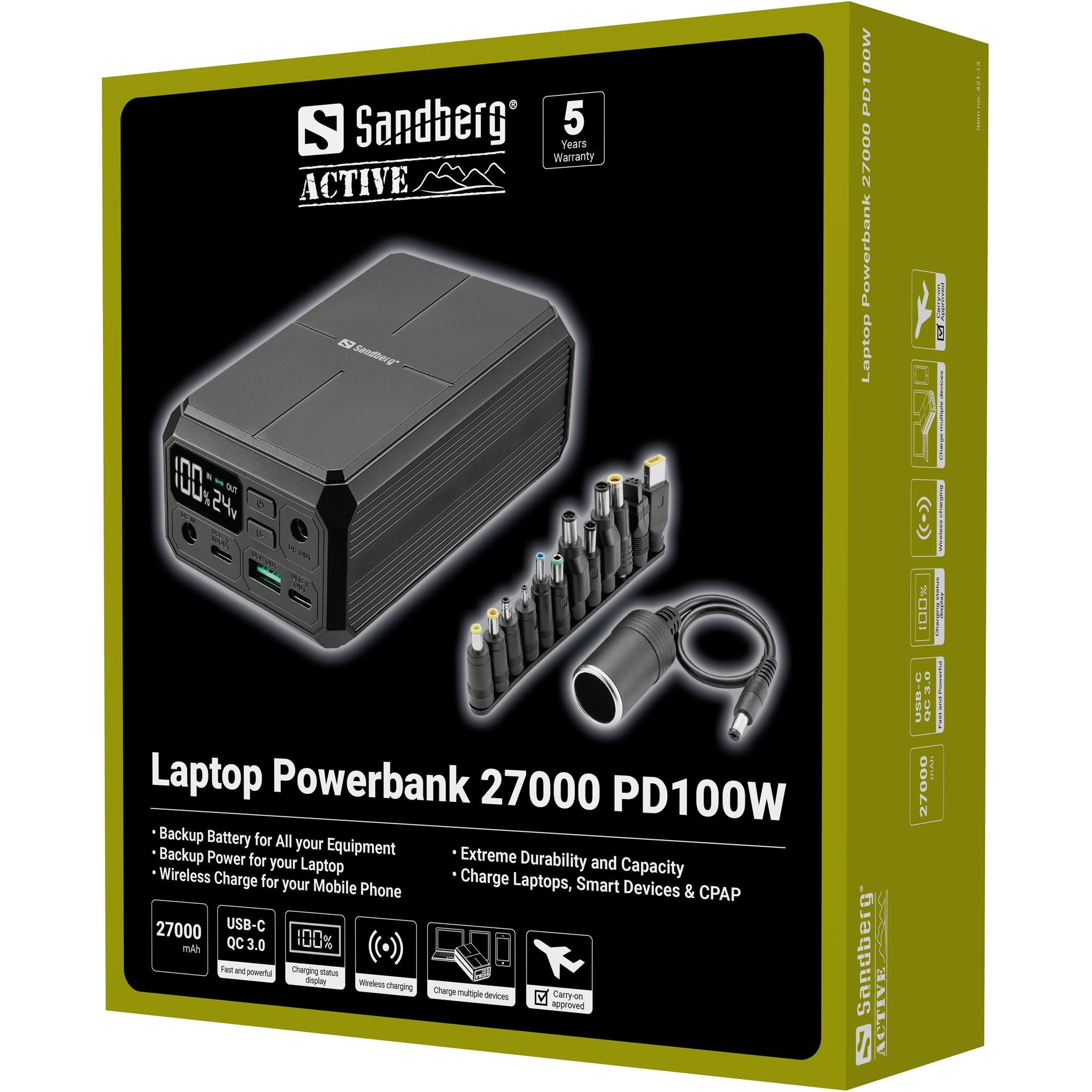 EAN 5705730421136 - Sandberg Laptop Powerbank 27000 PD100W imagen 8