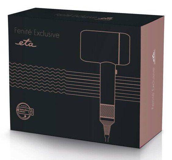 Secador De Pelo Eta Eta932090010  Exclusivo Fenité, 1600 W, Función Iones, Negro