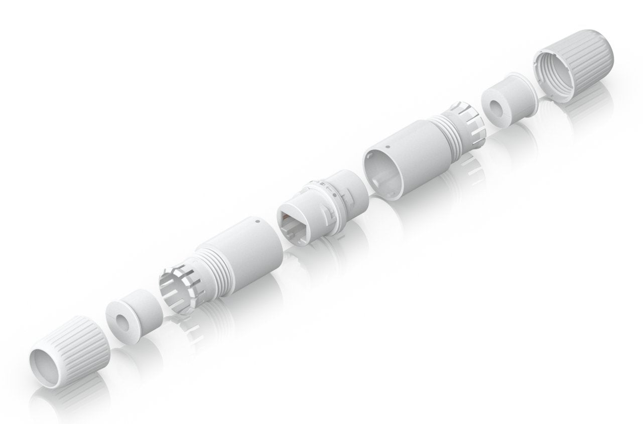 Compact, Weatherproof Rj45  Coupler For Extending