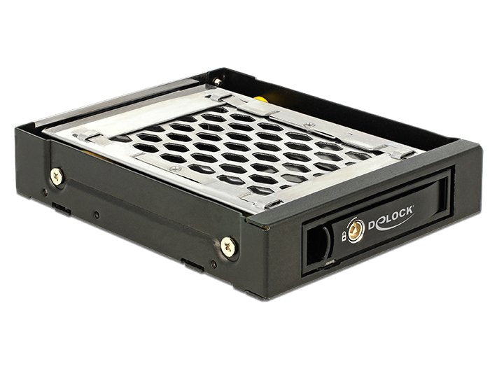 Delock 47228 Bastidor Móvil De 3.5" Para 1 Unidad De Estado Sólido O 1 Unidad De Disco Duro Sata/Sas De 2.5? Con Protección Contra La Vibración
