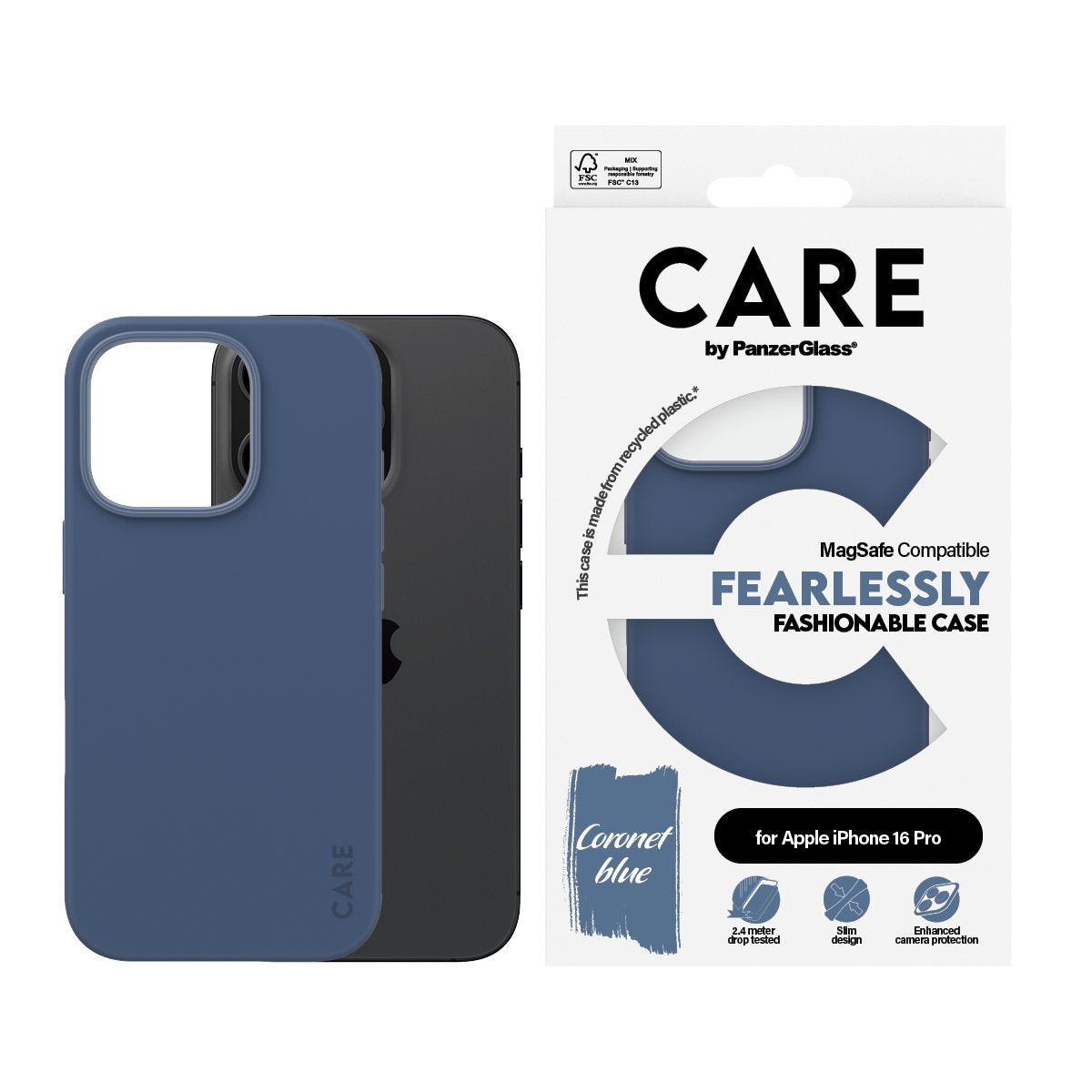 EAN 5715685004483 - PanzerGlass CARE™ by ® Case Blue w. MagSafe iPhone 16 Pro funda para teléfono móvil Azul imagen 2