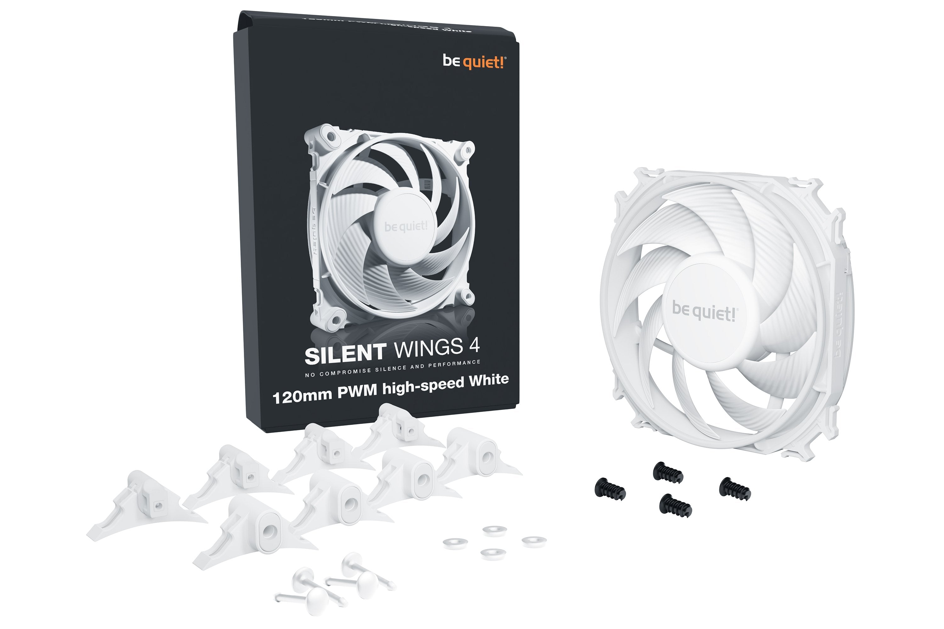 EAN 4260052191064 - be quiet! SILENT WINGS 4 | 120mm PWM high-speed White Carcasa del ordenador Ventilador 12 cm Blanco 1 pie imagen 4