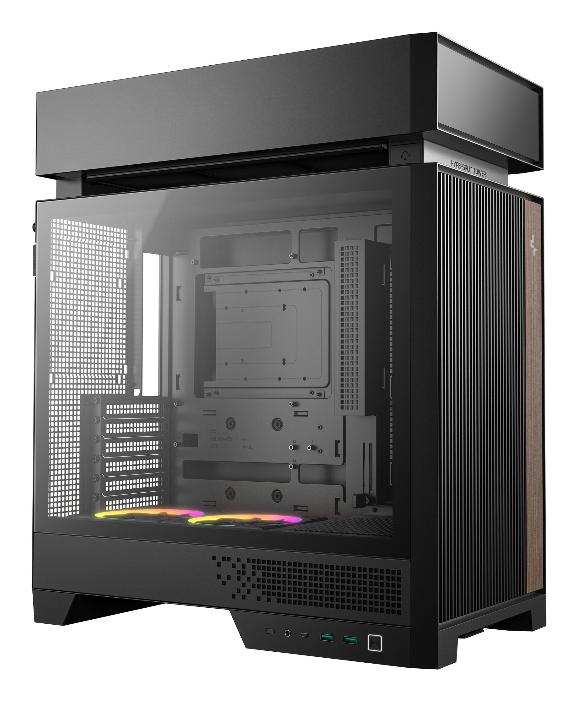 Caja Pc Deepcool Cl660 Atx Tower Case, Black