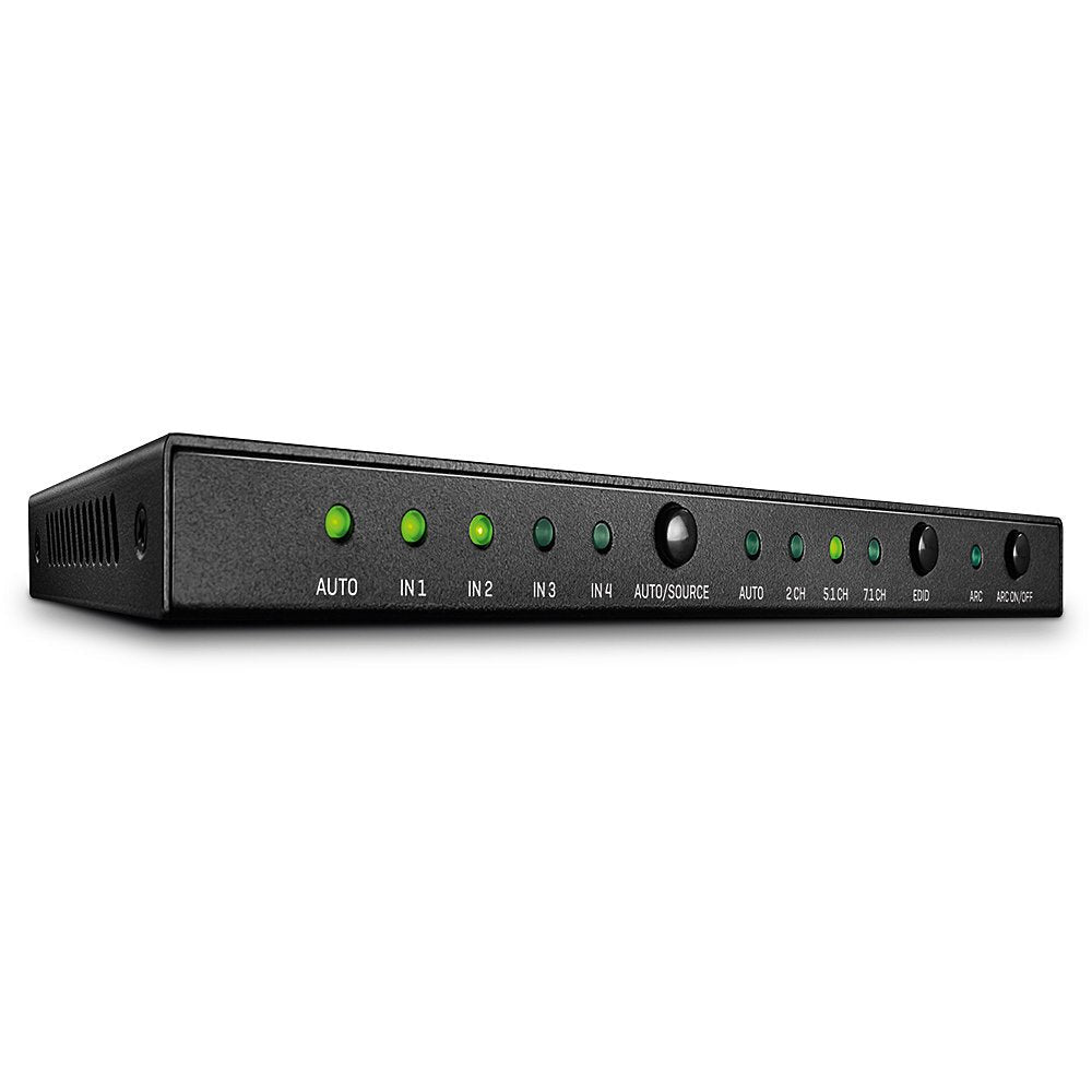 Lindy Hdmi 2.0 18g Switch With Audio - Video/Audio-Schalter - 4 Anschlüsse