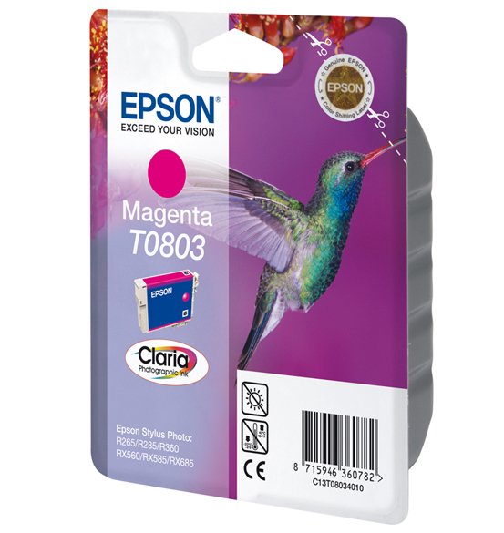 EAN 8715946360782 - Epson Hummingbird T0803 Magenta Ink Cartridge ( ) cartucho de tinta 1 pieza(s) Original imagen 1