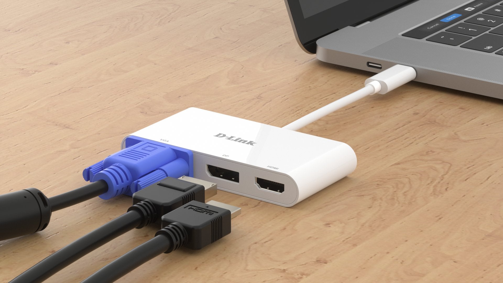 Conversor D-Link Dub-V310 1xhdmi 1xdisplayport 1xvga 15cm Blanco