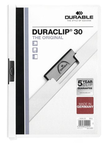 Durable Klemmhefter Duraclip Din A4 Blanco