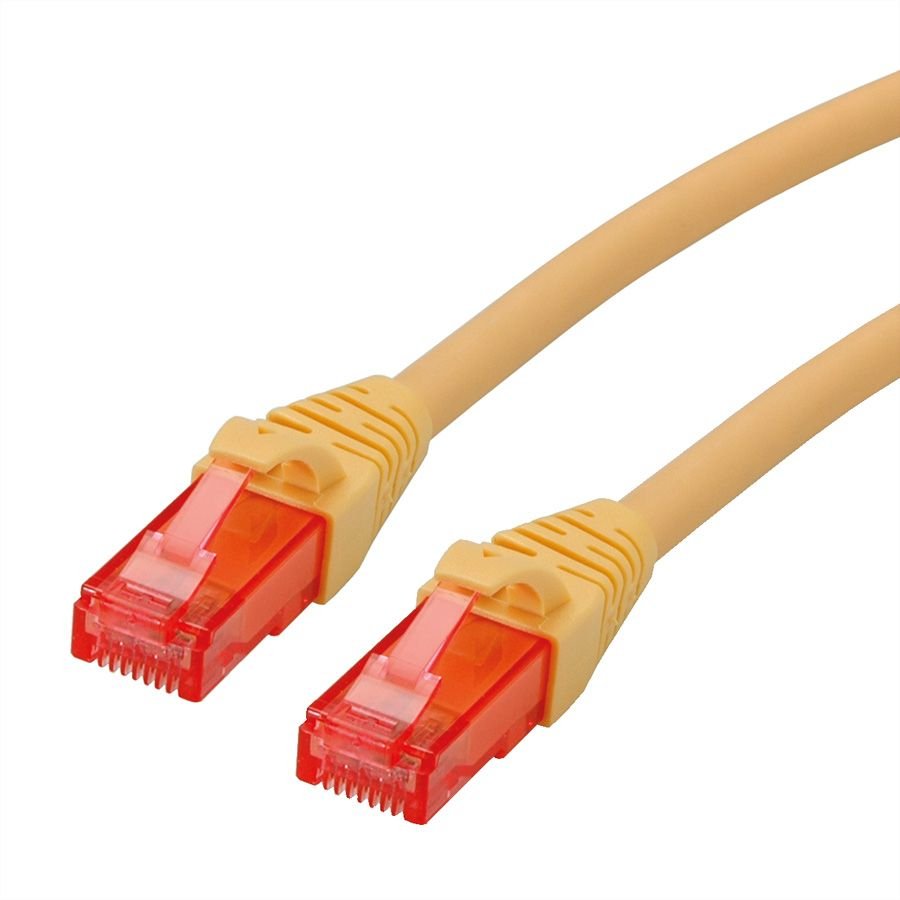 Roline Cable De Red Cat.6 Utp, Component Level, Lsoh, Gelb, 1 M