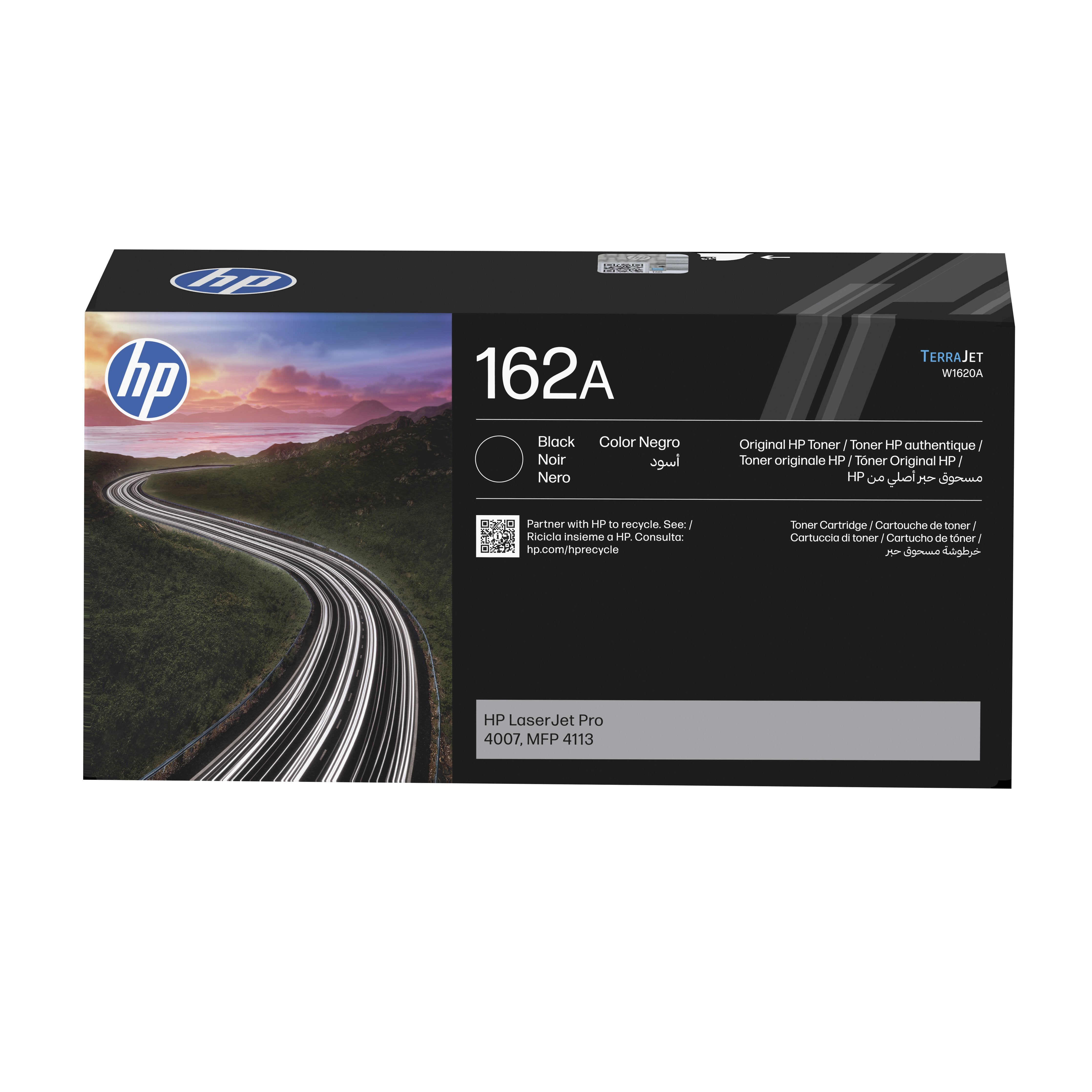 Hp Toner Negro 162a Para Laserjet Pro 4007, Mfp 4113 Black