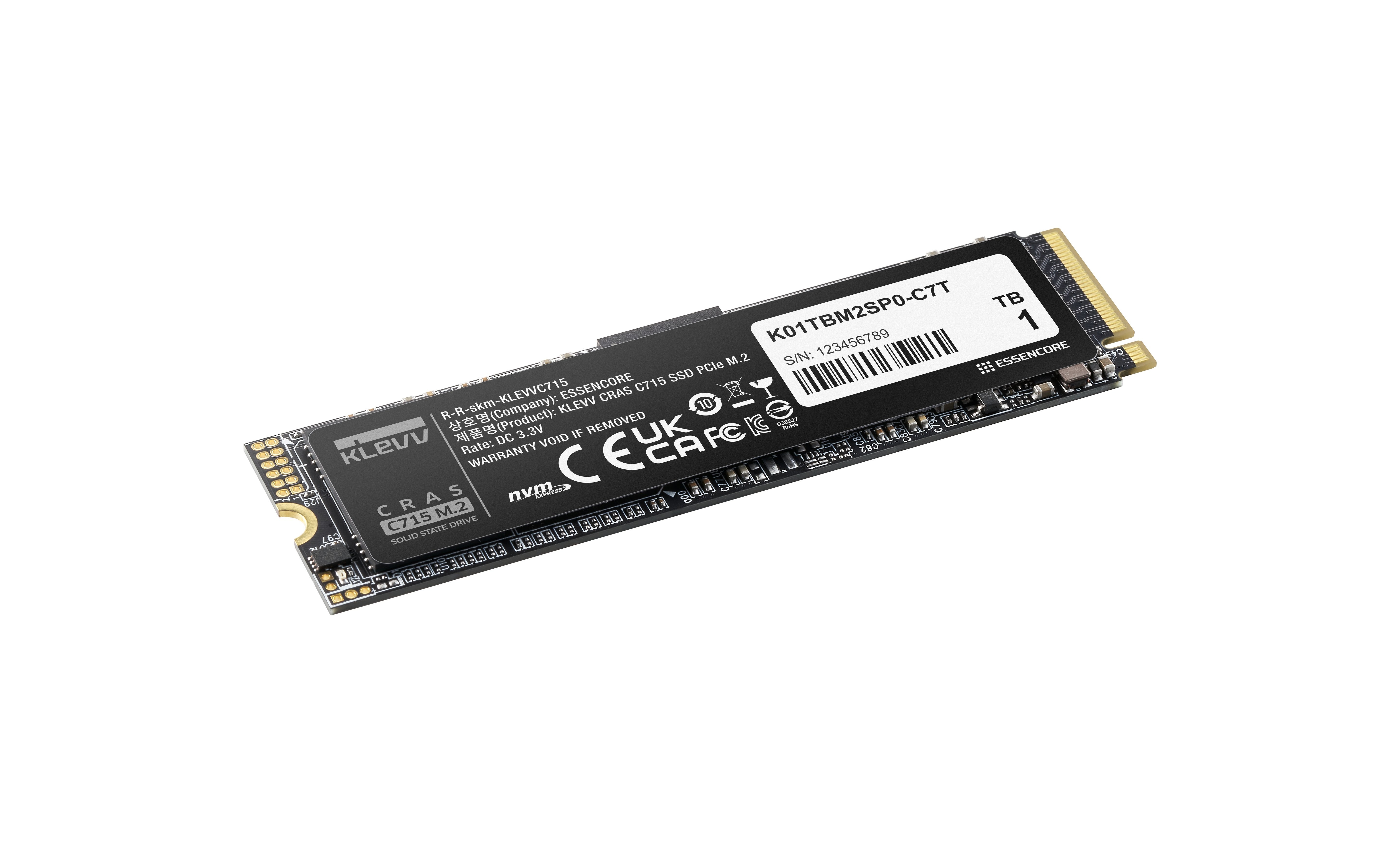 EAN 4895194901815 - Klevv CRAS C715 1 TB M.2 PCI Express 3.0 NVMe 3D TLC NAND imagen 3