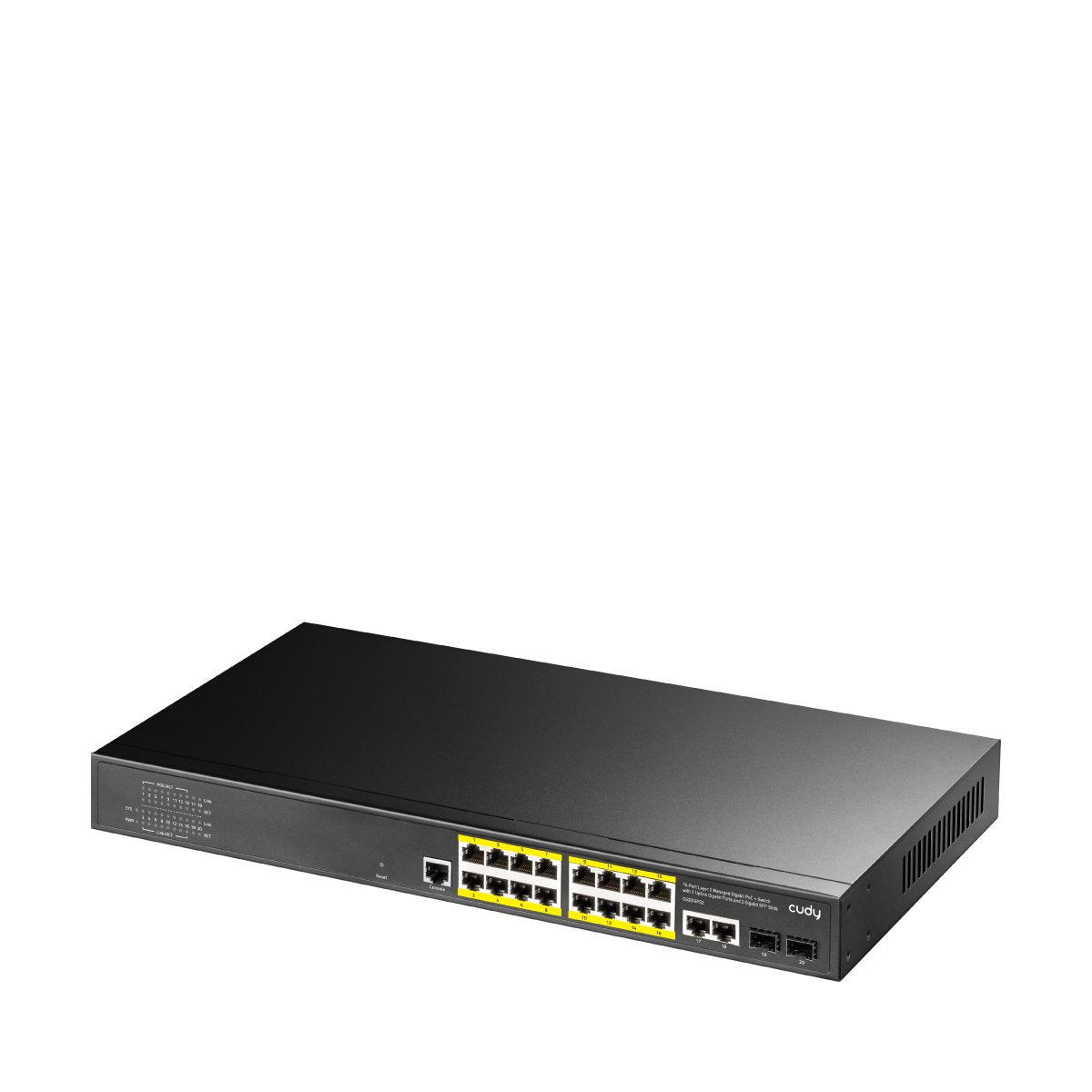 Cudy Gs2018ps2 Gestionado L2 Gigabit Ethernet (10/100/1000) Energía Sobre Ethernet (Poe) 1u Negro