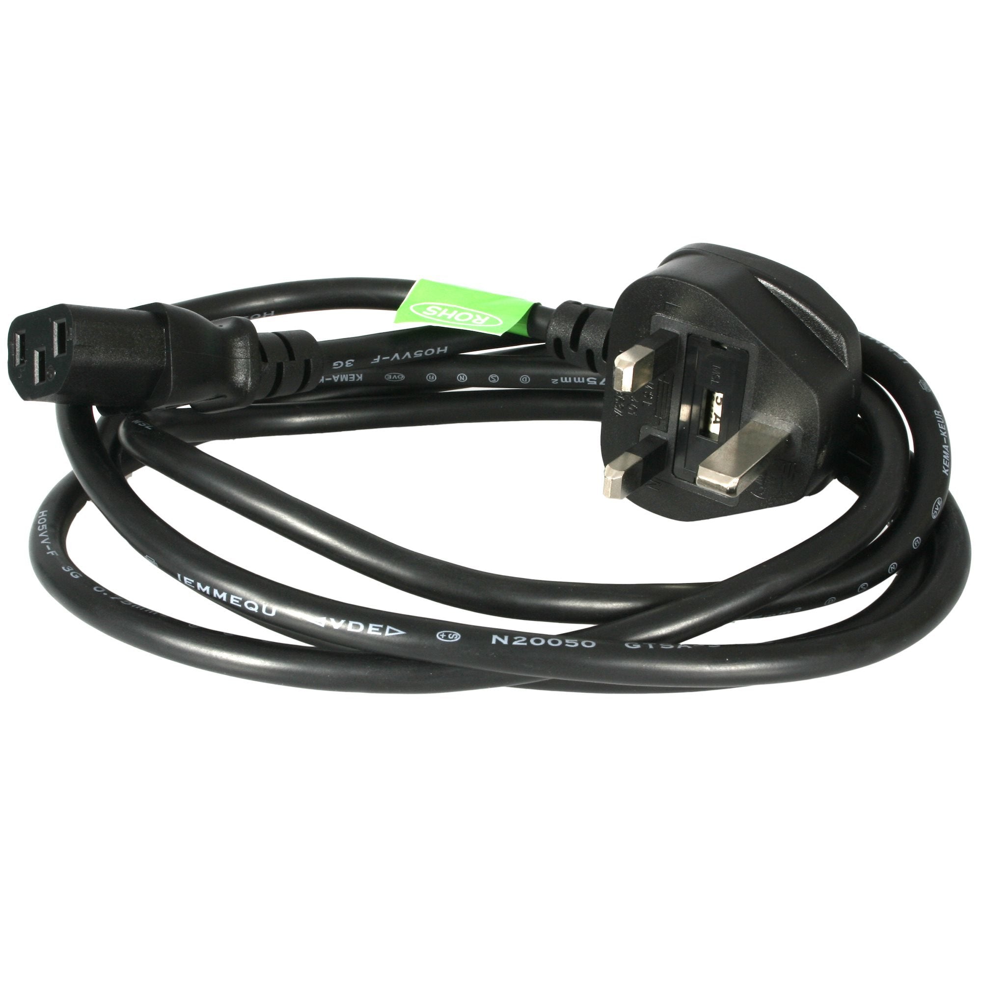 Startech.Com Cable De 1,8m De Alimentación De Ordenador, 18awg, Bs 1363 A C13, 10a 250v, Cable De Alimentación De Repuesto, Cable De Tv/Monitor, Adaptador De Corriente Para El Reino Unido
