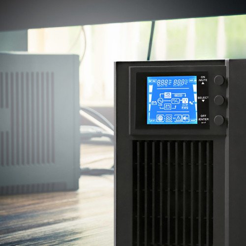 EAN 5901878530420 - Qoltec 53042 sistema de alimentación ininterrumpida (UPS) Doble conversión (en línea) 1 kVA 800 W 2 salid imagen 11