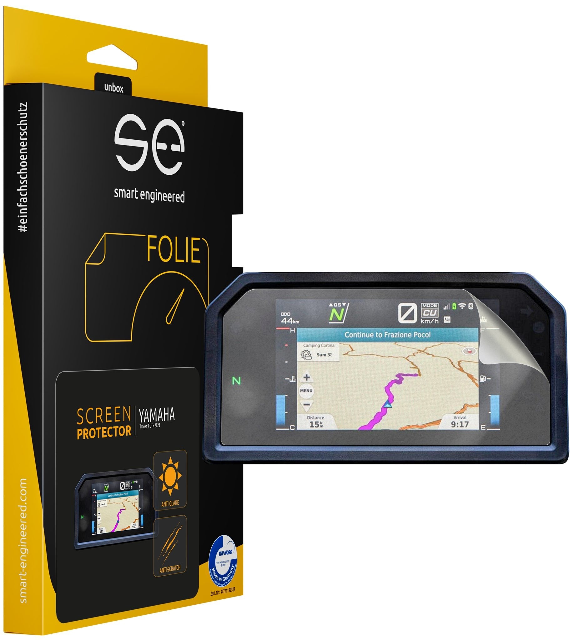 EAN 4262417871215 - Smart Engineered SE-DCP-2-0102-0201-1-M funda y accesorio para interior de vehículo Protector de pantalla imagen 1