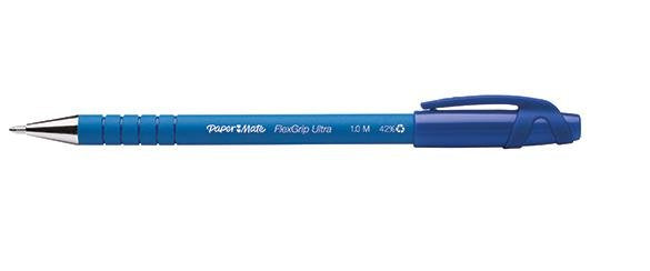 Papermate Flexgrip Ultra Negro, Azul, Verde, Rojo Bolígrafo De Punta Retráctil Con Pulsador 4 Pieza(S)