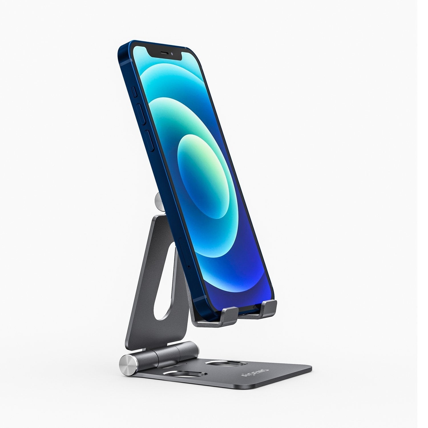 Aisens Soporte De Sobremesa Tamaño M Ajustable (2 Pivotes) Para Movil / Tablet - Gris