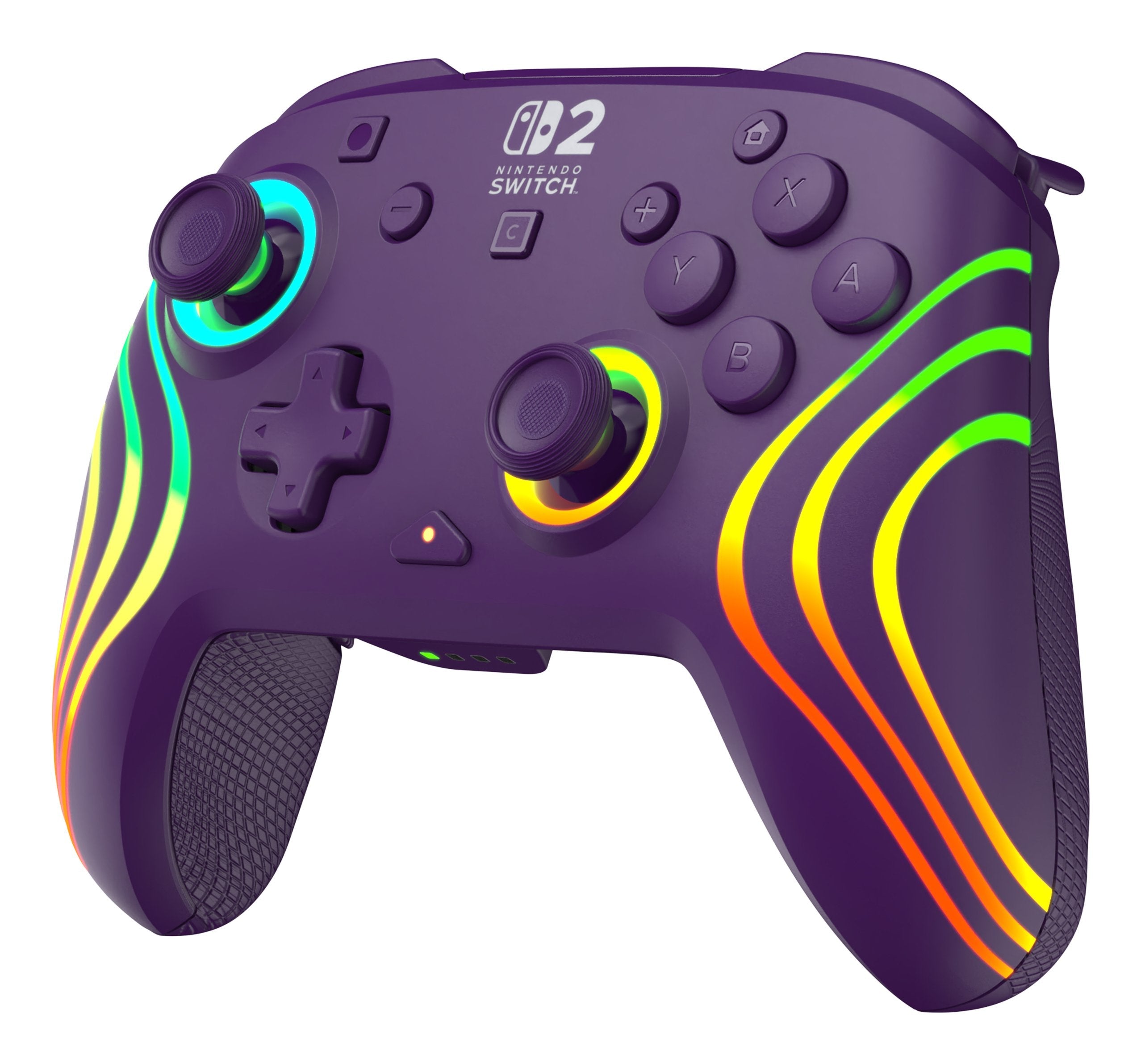Turtle Beach Afterglow Morado Mando De Juego Rgb Inalámbrico Para Nintendo Switch 2