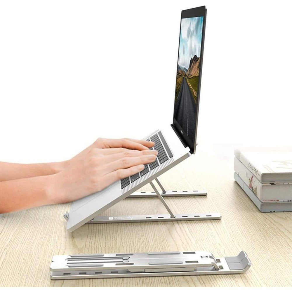 EAN 8059018364255 - Techly ICA-TBL 134TY soporte para ordenador portátil Plata 40,6 cm (16") imagen 8