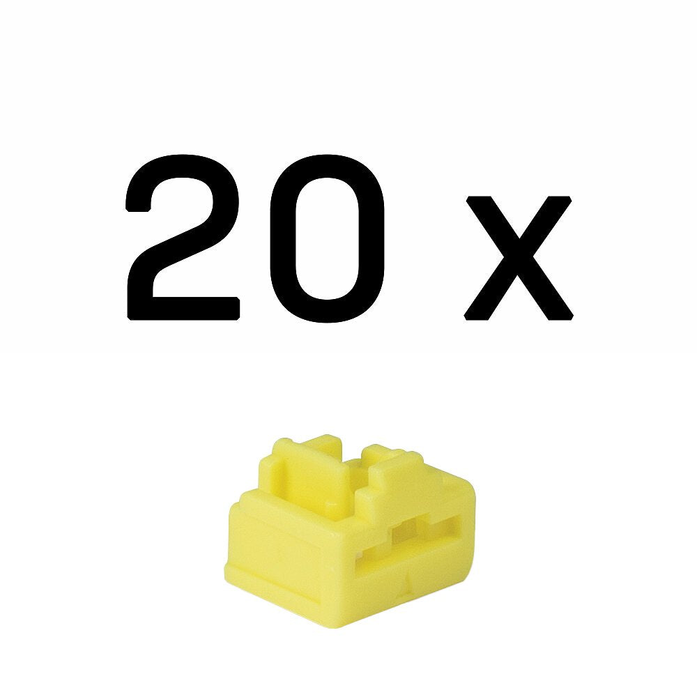 EAN 4002888479011 - Lindy 47901 bloqueador de puerto RJ-45 Amarillo Acrilonitrilo butadieno estireno (ABS) 20 pieza(s) imagen 1
