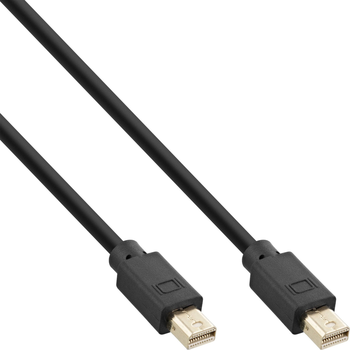 Cable Inline Mini Displayport 1.4 M/M, Negro/Dorado, 1 M