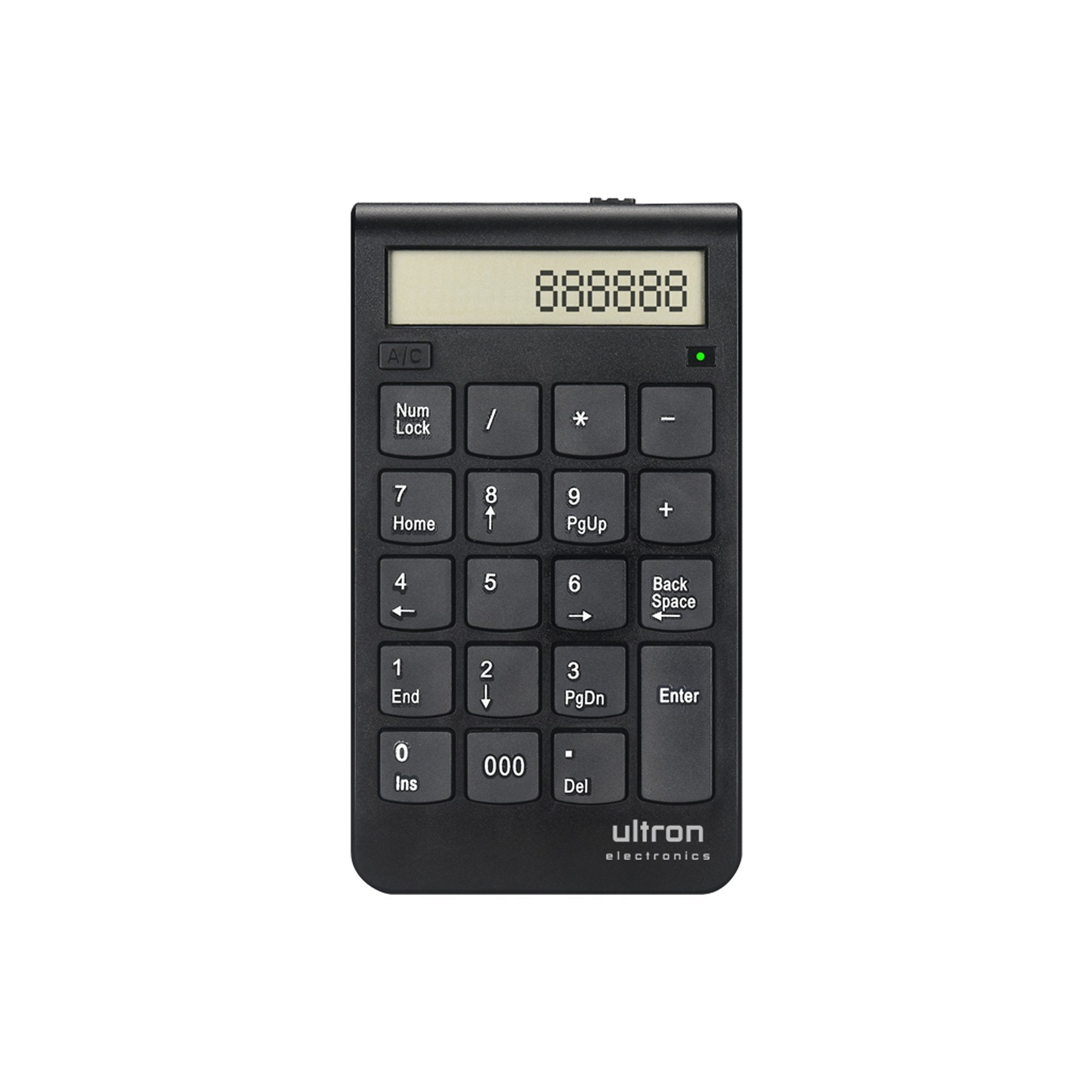 Teclado Numérico Y Calculadora Inalámbrico Ultron Un-2 De 2,4ghz