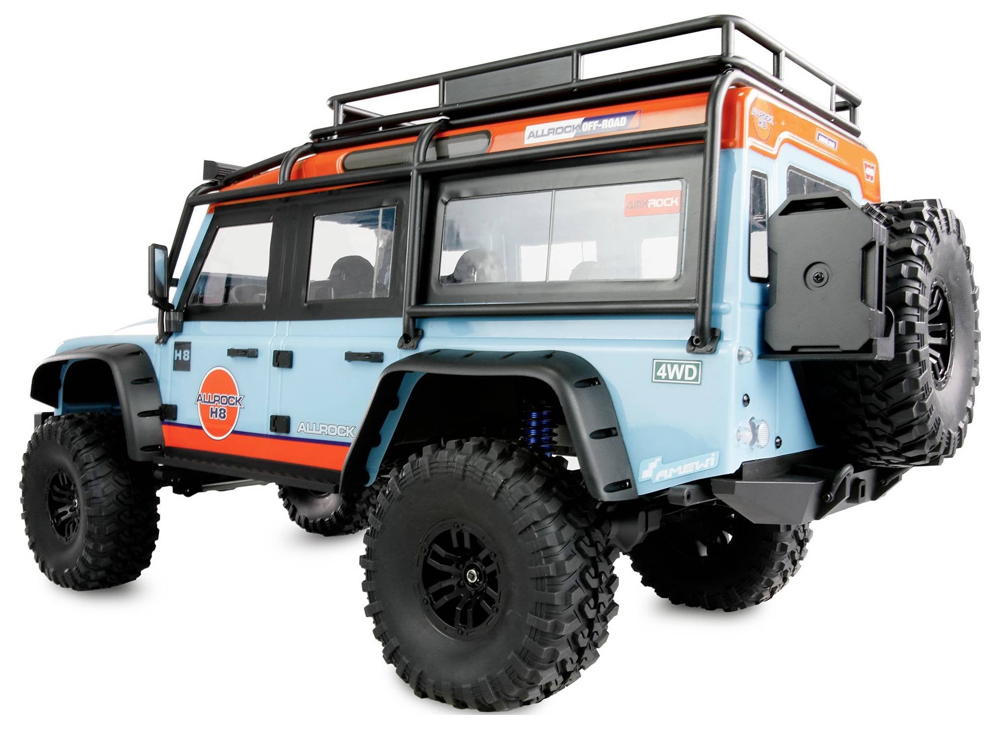 Amewi Allrock H8 Scale Crawler Brushless 1:8 Artr Azul Orang