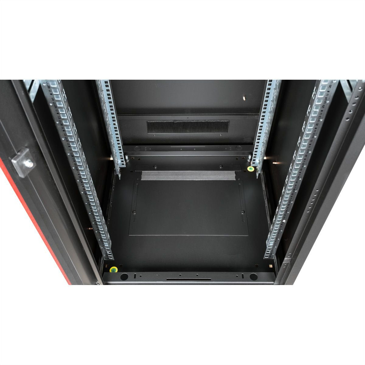 Roline 19-Zoll Netzwerkschrank Pro 42 He, 600x600 Bxt Glastr Schwarz