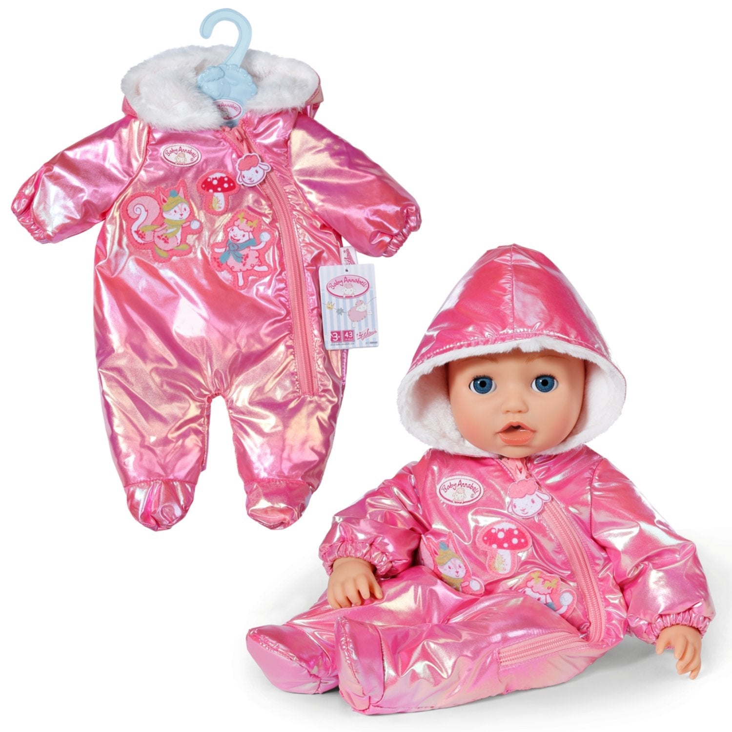 Zapf Creation Baby Annabell® Traje De Invierno Rosa 43cm, Accesorios Para Muñecas 709597