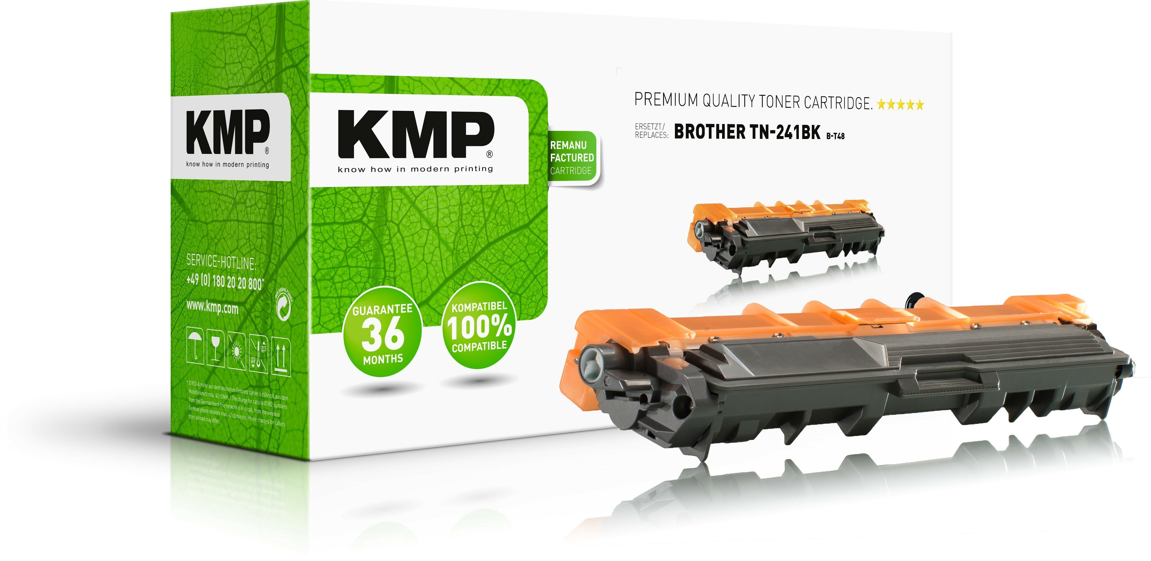 Kmp Toner Brother Tn-241bk Tn241bk Negro 2500 S. B-T48 Remanufactured