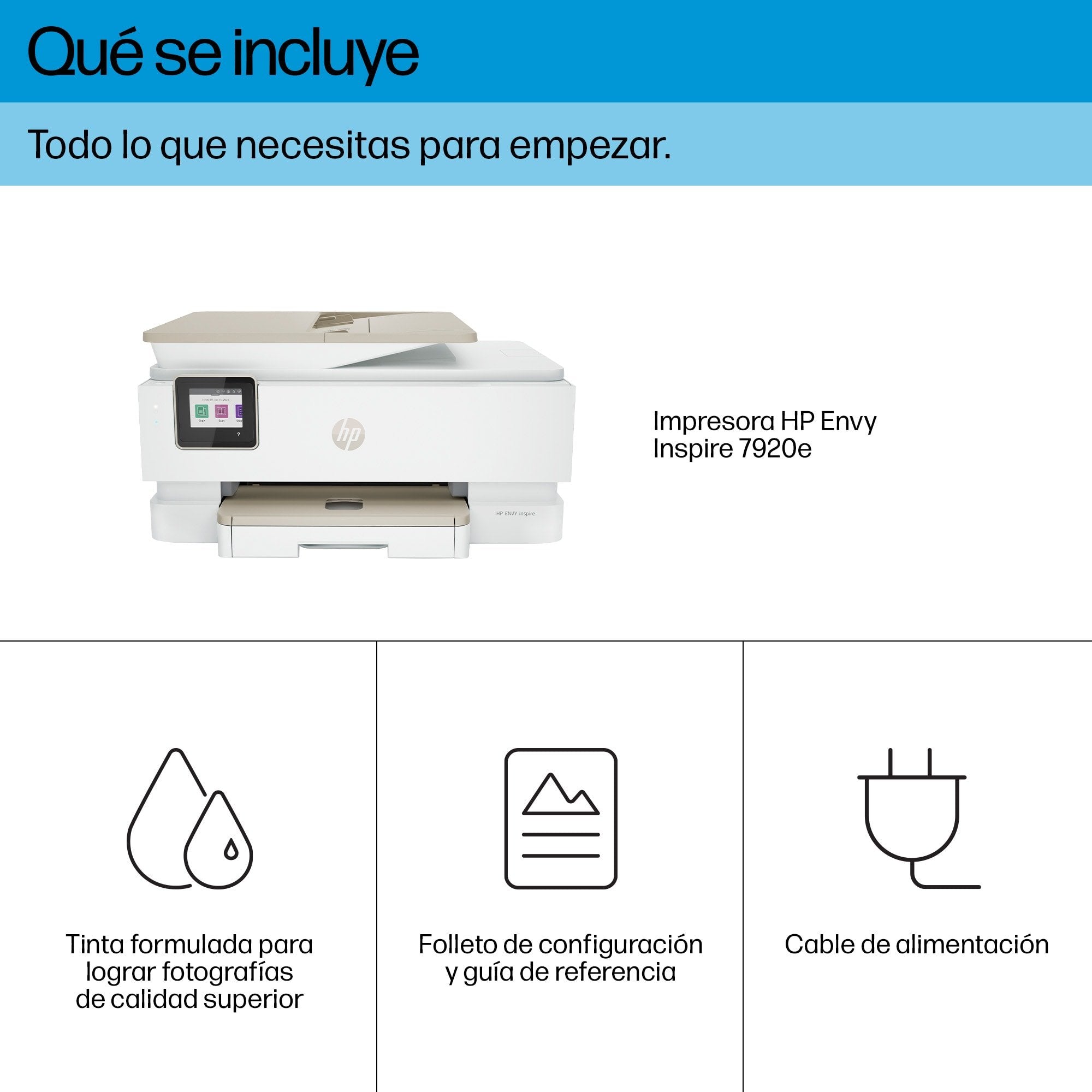 Multifunción Hp Envy Inspire 7920e Wifi Dúplex Blanca Portobello