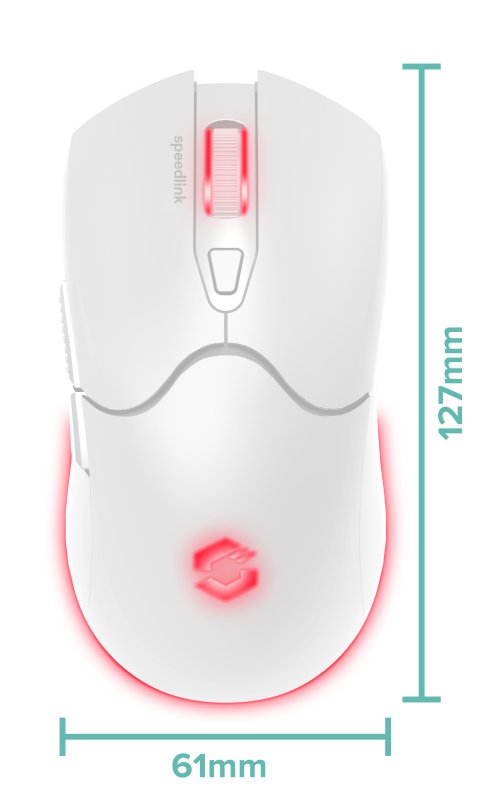 Speedlink Sl-680102-Wt Ratón Juego Mano Derecha Rf Wireless + Usb Type-A Óptico 4800 Dpi