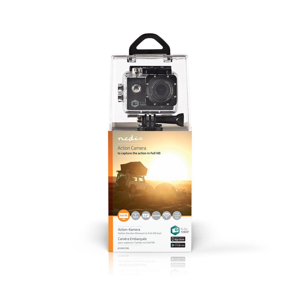 Nedis Camara De Accion 1080p@30fps 12 Mpixel Sumergible Hasta: 30.0 M