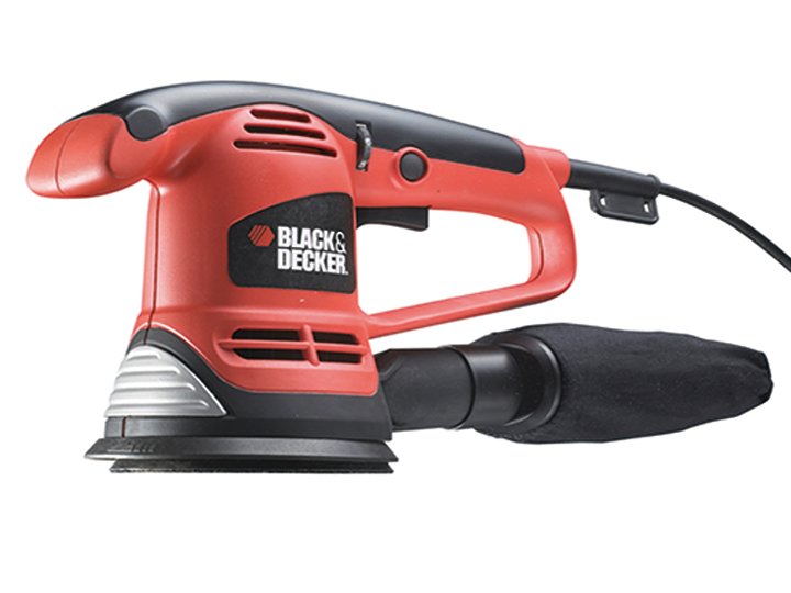 Lijadora Black+Decker Ka191ek Portátil 480 W, Lijadora Orbital Naranja/Negro, 5 Mm, 2,5 Mm, Corriente Alterna, 480 W, 12,5 Cm, 230 W