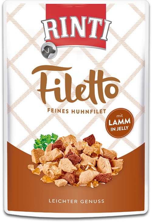 Rinti Filetto Chicken Fillet With Lamb - Comida Húmeda Para Perros - 100g