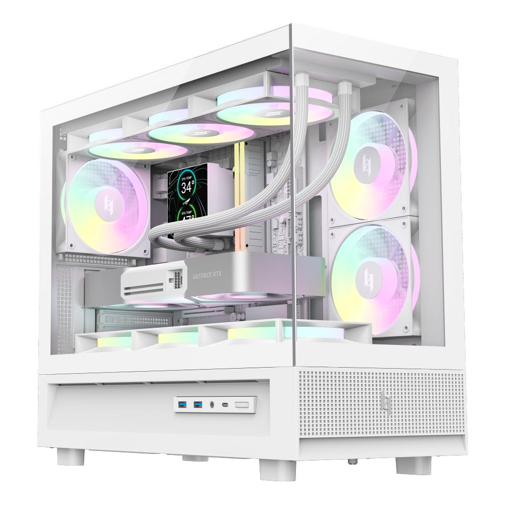 Caja  Pc Gamemax  Nex C31 Wh  Matx Btf