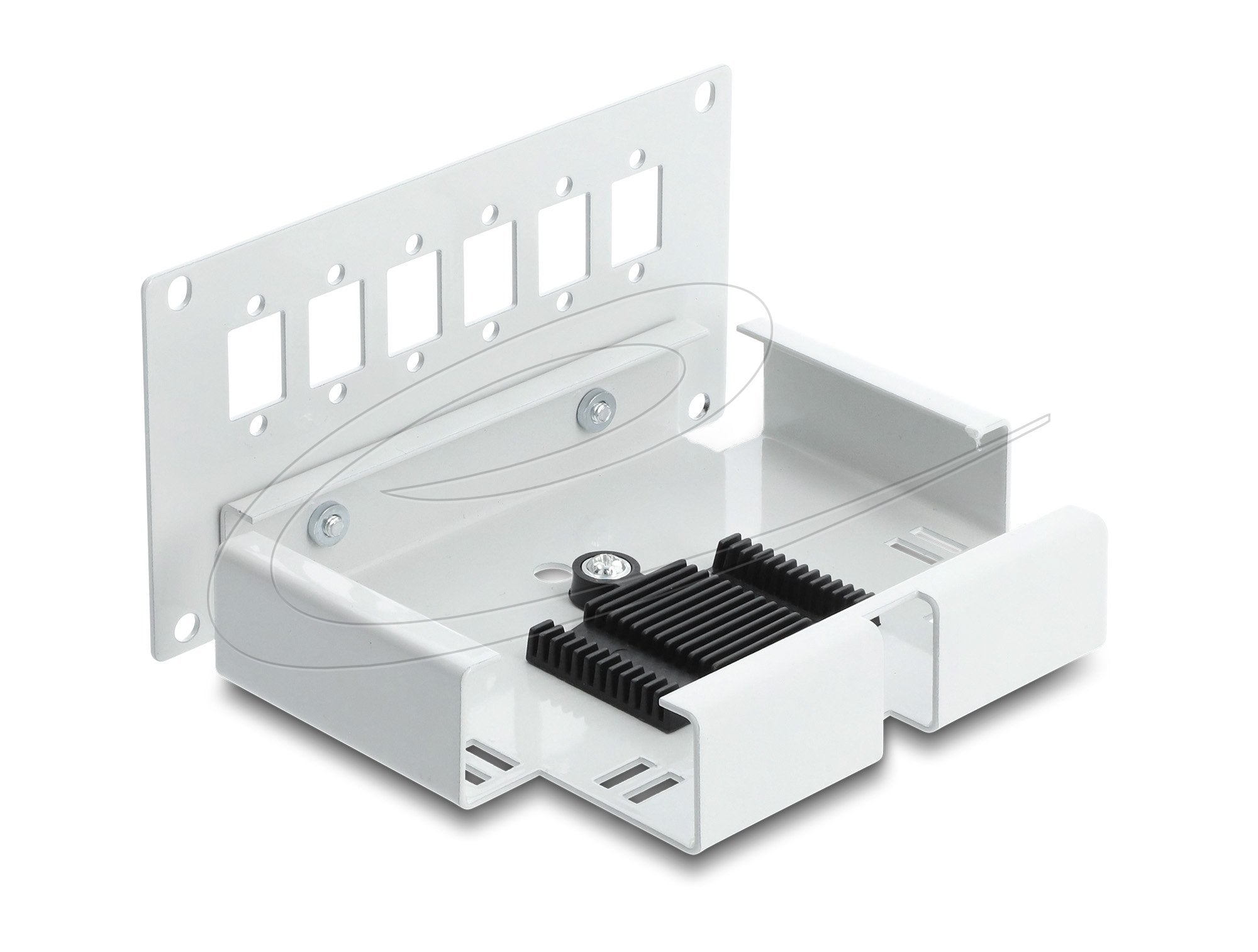 Lwl Patchfeld 6 Port Für Sc Simplex Oder Lc Duplex Grau Metall Zur Hutschienen Montage