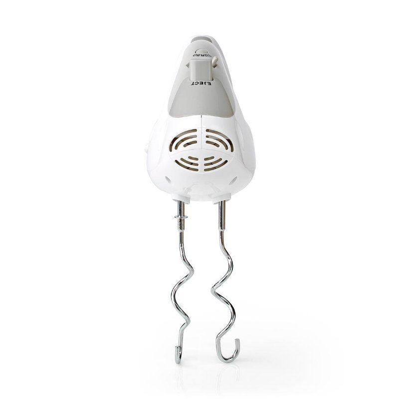 Nedis Batidora Mezcladora  200 W  5 Ajustes De Velocidad  Funcion Turbo   Blanco / Gris