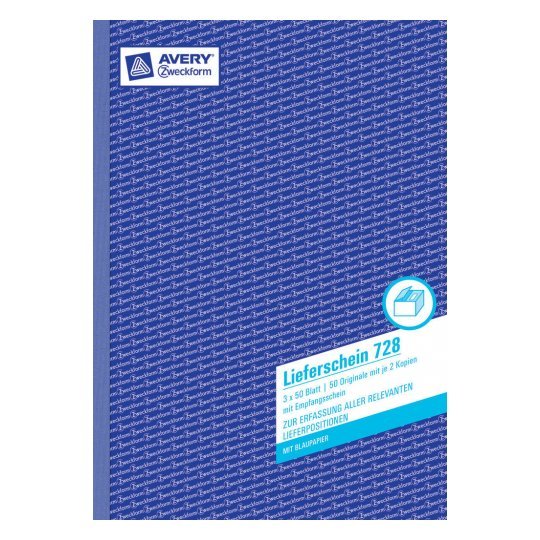 Avery Zweckform Lieferliste - 50 Hoja - A4 (210 X 297 Mm)