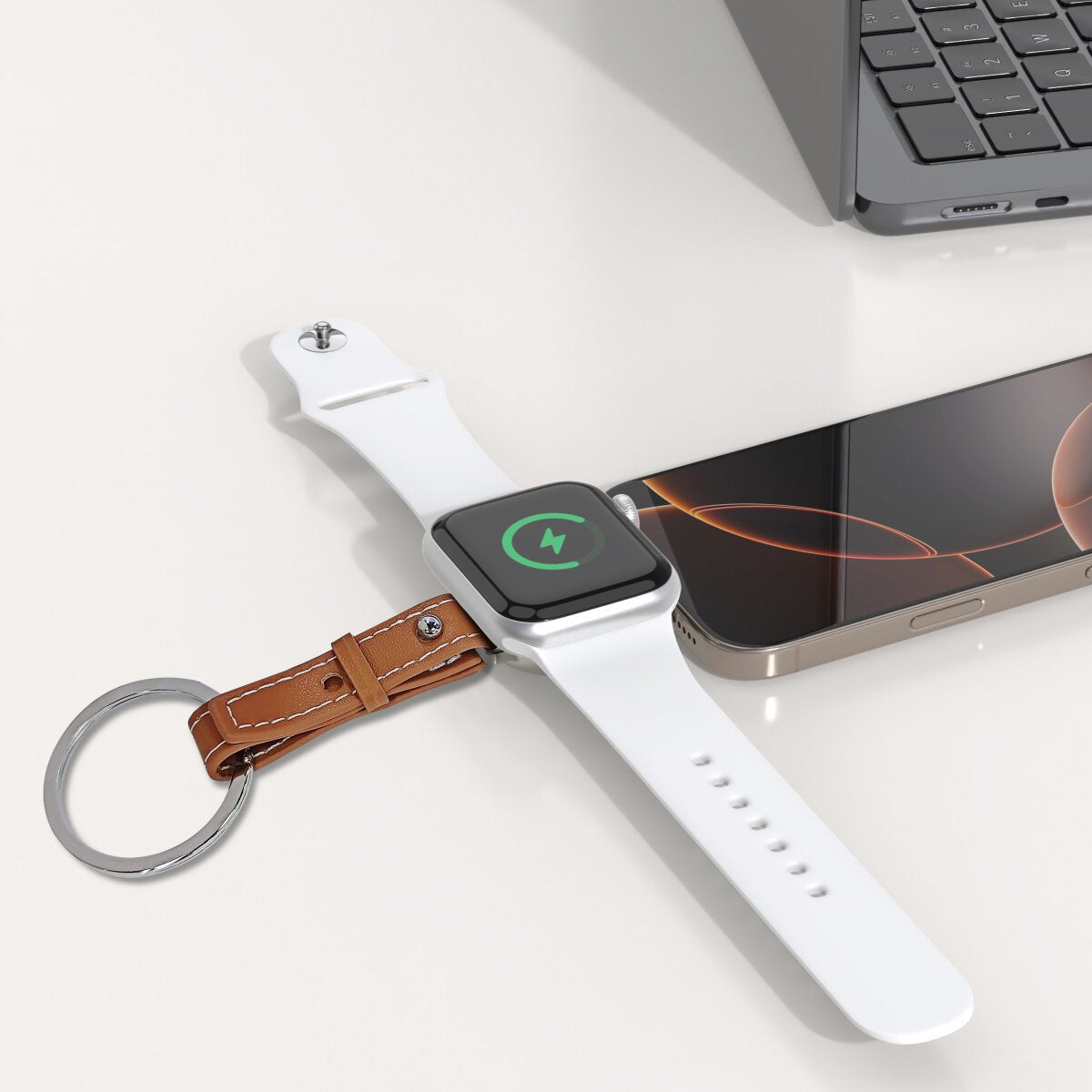 4smarts Wireless Charger Fr Apple Watch, Silber