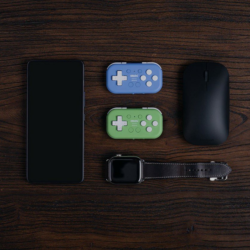 8bitdo Micro Bluetooth Gamepad Azul, Para Nintendo Switch, Android, Raspberry Pi  Ret00384
