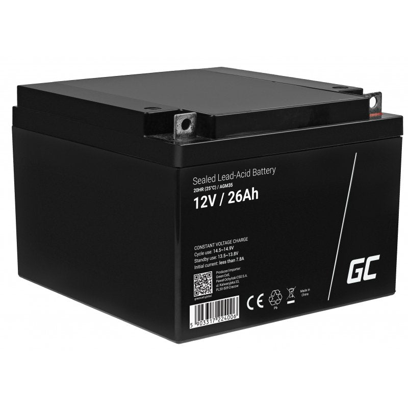 Batería Green Cell ® Agm Vrla 12v 26ah