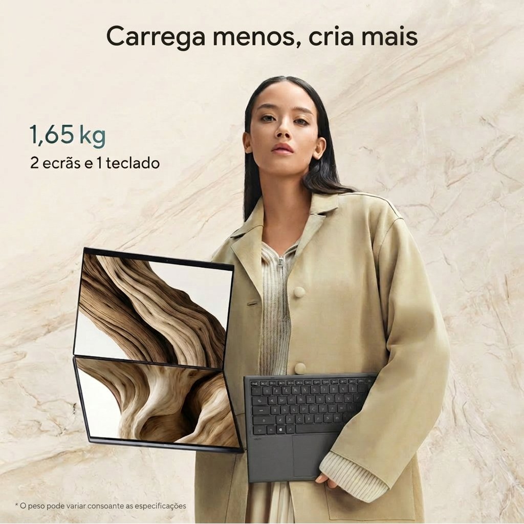 Portátil Asus Zenbook Duo Ux8407aa 14" Ultra 9 285h 32gb Dd